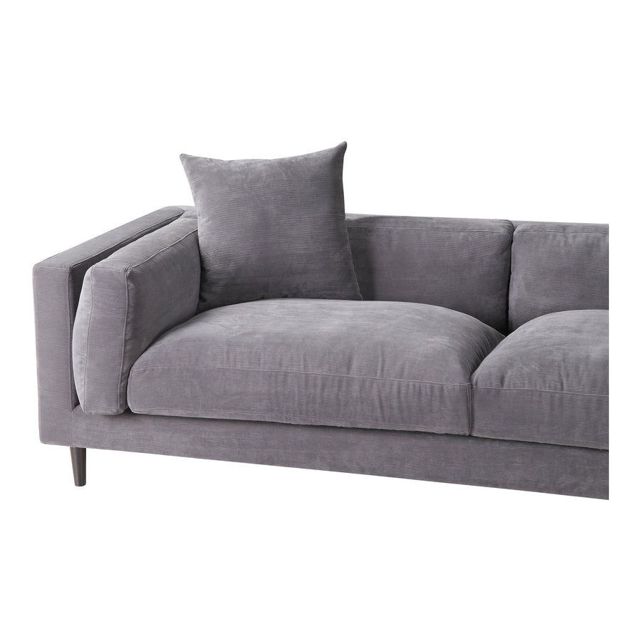 Moe's Home Lafayette Sofa in Grey (27.5' x 90.5' x 39') - UB-1011-25