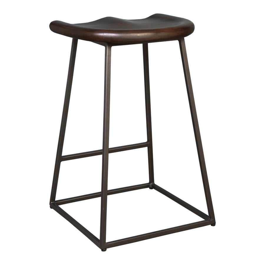 Moe's Home Jackman Counter Stool in Brown (25.5' x 16.5' x 16') - UH-1010-20