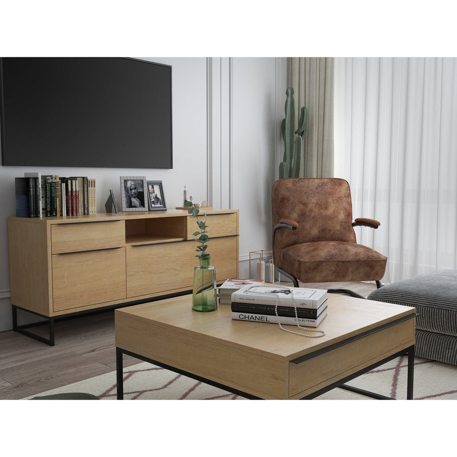 Moe's Home Nevada Media Console in Brown (27' x 59' x 18') - UR-1004-03