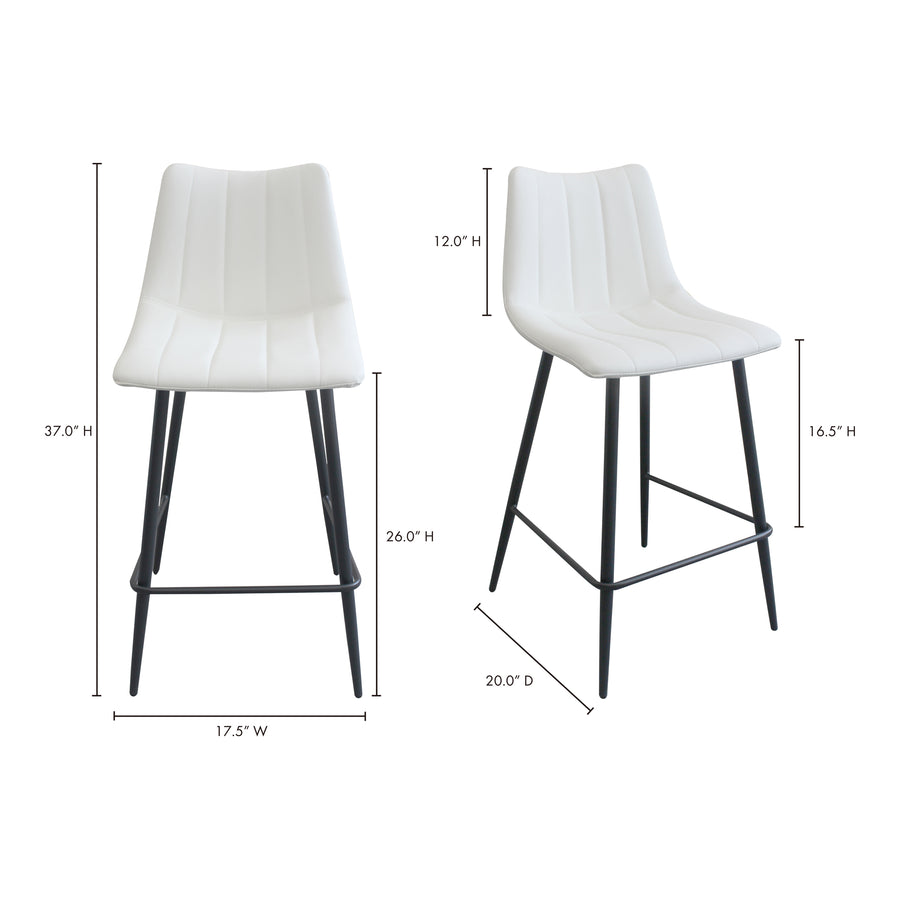 Moe's Home Alibi Counter Stool in Ivory (37' x 17.7' x 20') - UU-1002-05