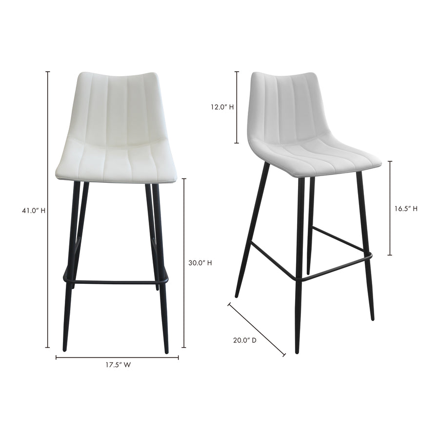 Moe's Home Alibi Bar Stool in Ivory (42' x 18' x 20') - UU-1003-05