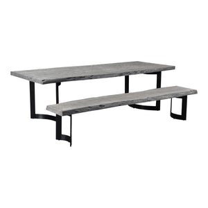 Moe's Home Bent Dining Table in Weathered Grey (29.5' x 98.5' x 40') - VE-1001-29