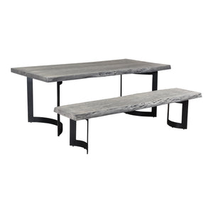 Moe's Home Bent Dining Table in Weathered Grey (29.5' x 78' x 40') - VE-1036-29