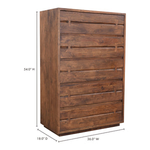 Moe's Home Madagascar Dresser in Brown (54' x 36' x 18') - VE-1045-03