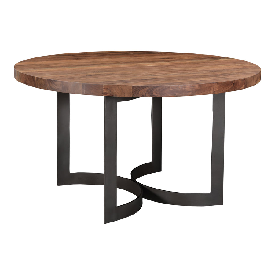 Moe's Home Bent Dining Table in Brown (30' x 54' x 54') - VE-1106-03