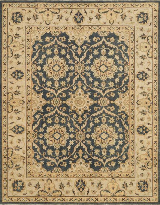 Vernon Rug in Estate Blue & Ivory