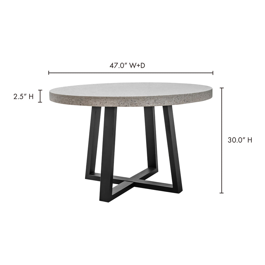 Moe's Home Vault Dining Table in White (30' x 47' x 47.25') - VH-1002-18