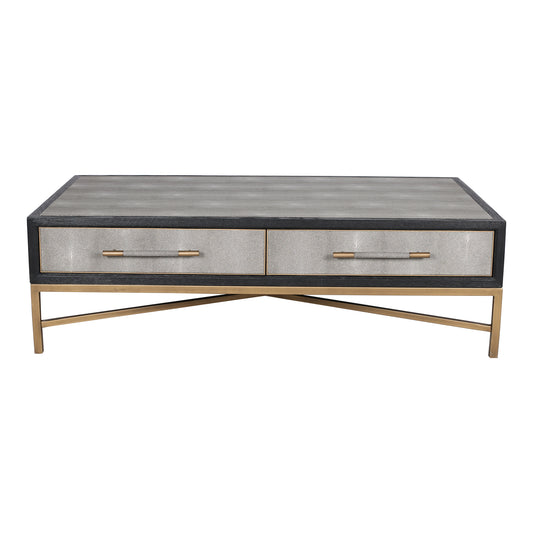 Moe's Home Mako Coffee Table in Grey (16.5" x 55" x 31") - VL-1051-15