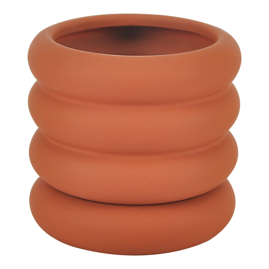 Moe's Home Wava Vase in Orange (5' x 5.3' x 5.3') - VZ-1036-12