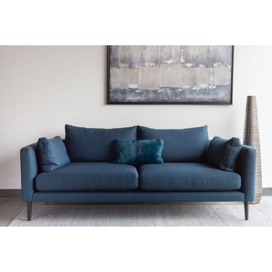 Moe's Home Raval Sofa in Blue (31.5' x 83.5' x 40.5') - WB-1004-19