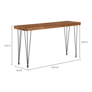 Moe's Home Boneta Console Table in Natural (36.75' x 67' x 19.75') - XA-1034-24
