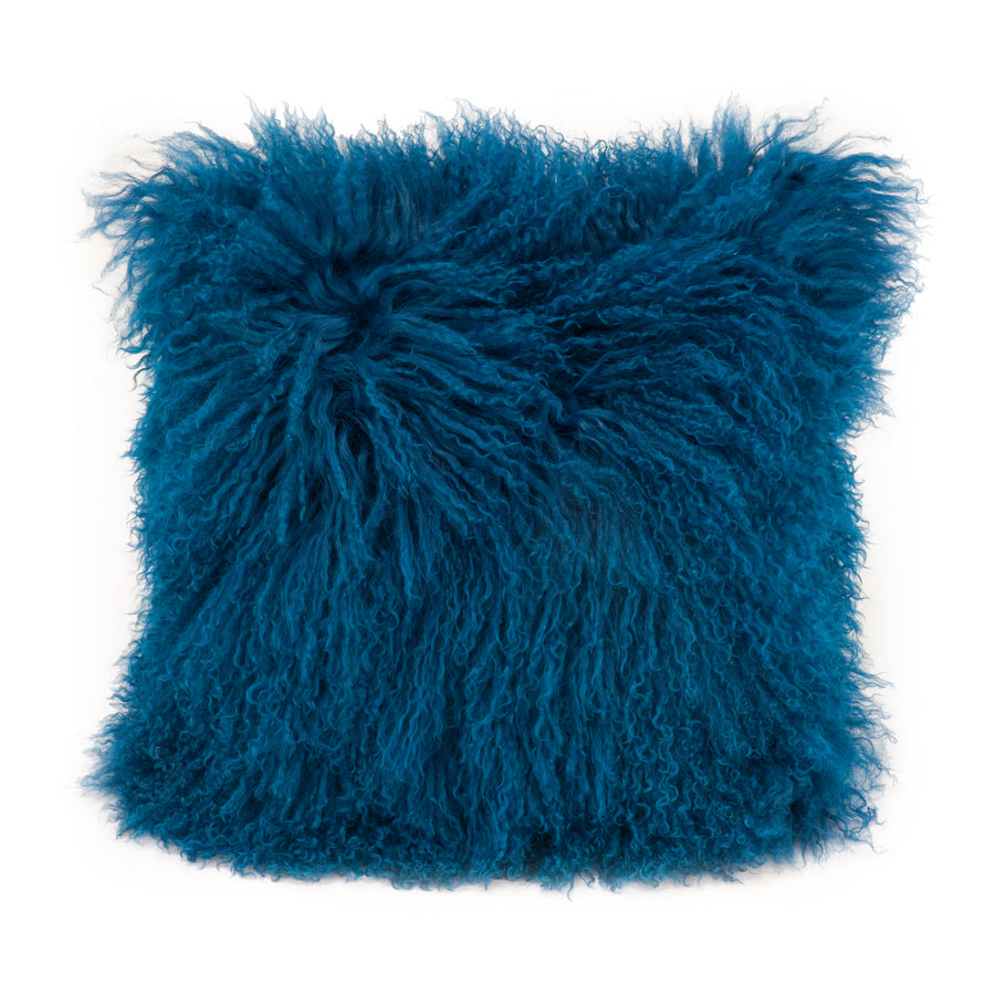 Moe's Home Lamb Pillow in Blue (16' x 16' x 3') - XU-1000-26