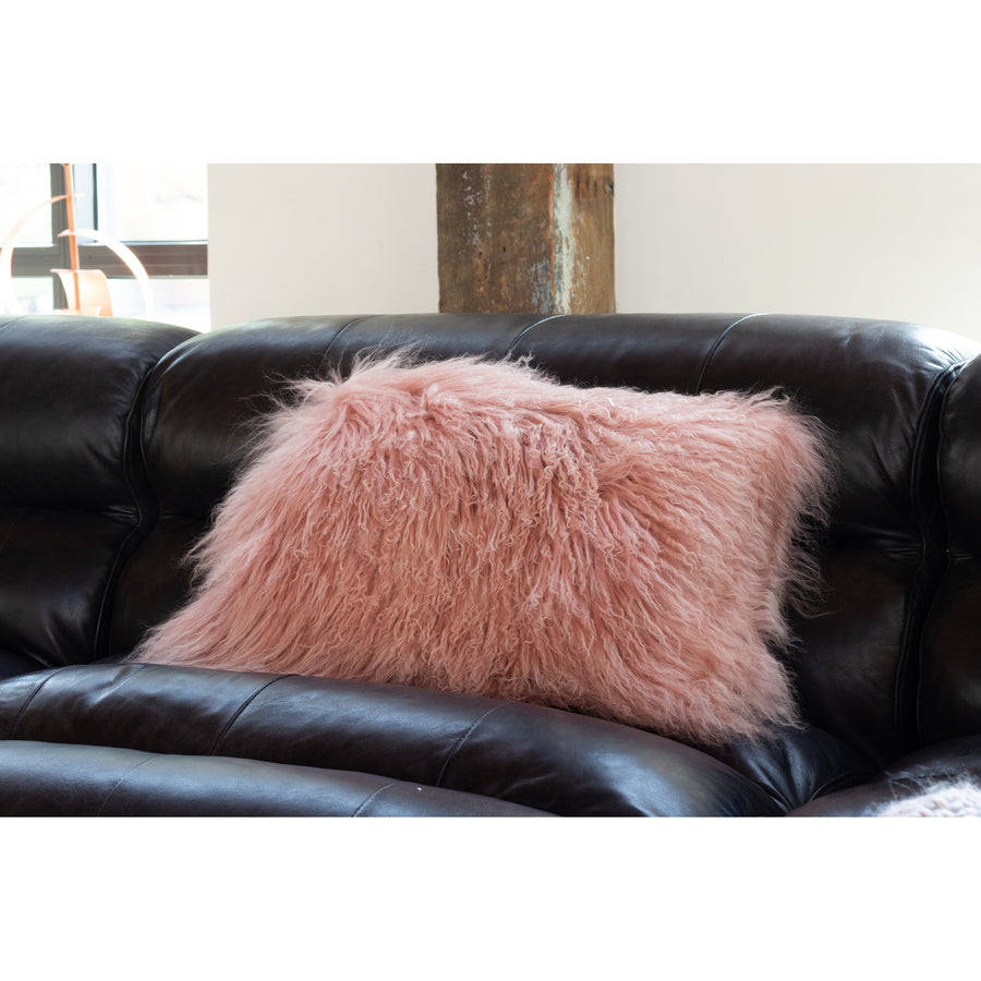 Moe's Home Lamb Pillow in Pink (11' x 19' x 3') - XU-1001-33