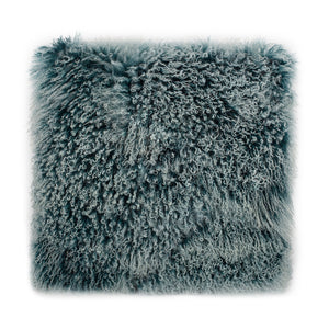 Moe's Home Lamb Pillow in Teal Snow (22' x 22' x 3') - XU-1005-36