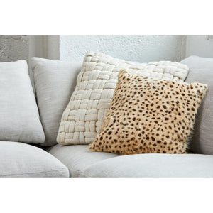 Moe's Home Spotted Pillow in Cream Leopard (17' x 17' x 4') - XU-1017-05