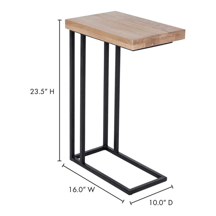 Moe's Home Mila End Table in Natural (23.5' x 16' x 10') - YC-1005-24