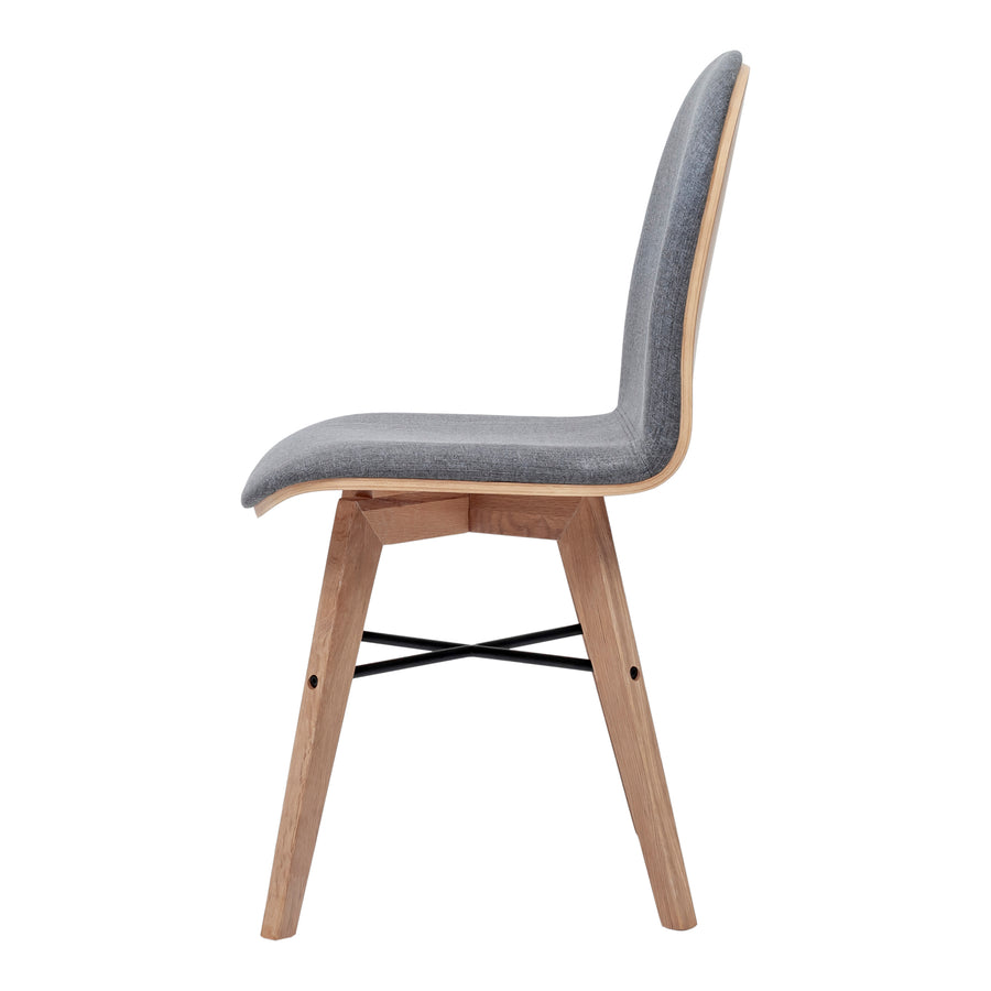 Moe's Home Napoli Dining Chair in Grey (34' x 17' x 21') - YC-1007-15