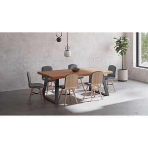 Moe's Home Napoli Dining Chair in Grey (34' x 17' x 21') - YC-1007-15