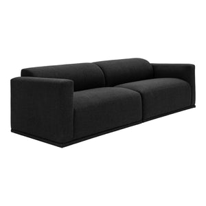 Moe's Home Malou Sofa in Anthracite Black (28.75' x 96.05' x 37') - YC-1039-02