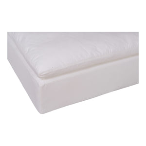 Moe's Home Clay Sectional in White (19.5' x 44.5' x 44.5') - YJ-1002-05