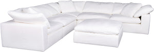 Moe's Home Clay Sectional in White (33' x 44.5' x 44.5') - YJ-1003-05