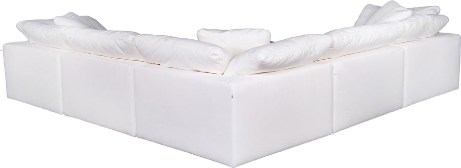 Moe's Home Clay Sectional in White (33' x 44.5' x 44.5') - YJ-1003-05