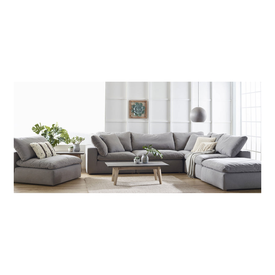 Moe's Home Clay Sectional in Light Grey (33' x 44.5' x 44.5') - YJ-1003-29