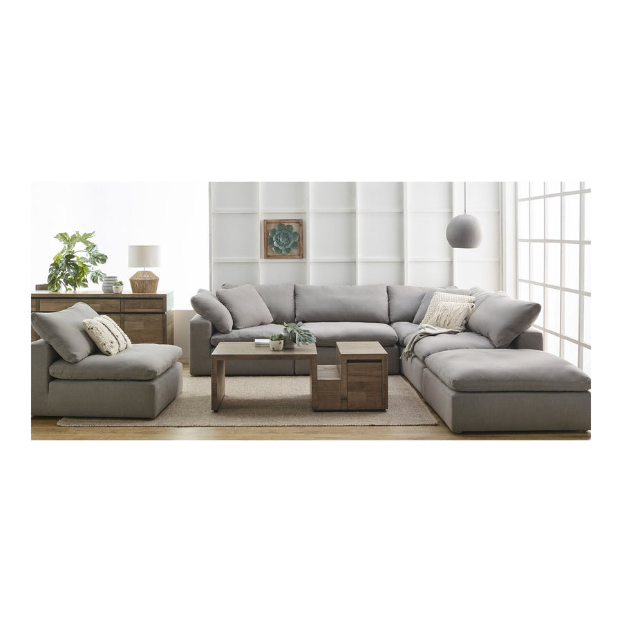 Moe's Home Clay Sectional in Light Grey (33' x 44.5' x 44.5') - YJ-1003-29