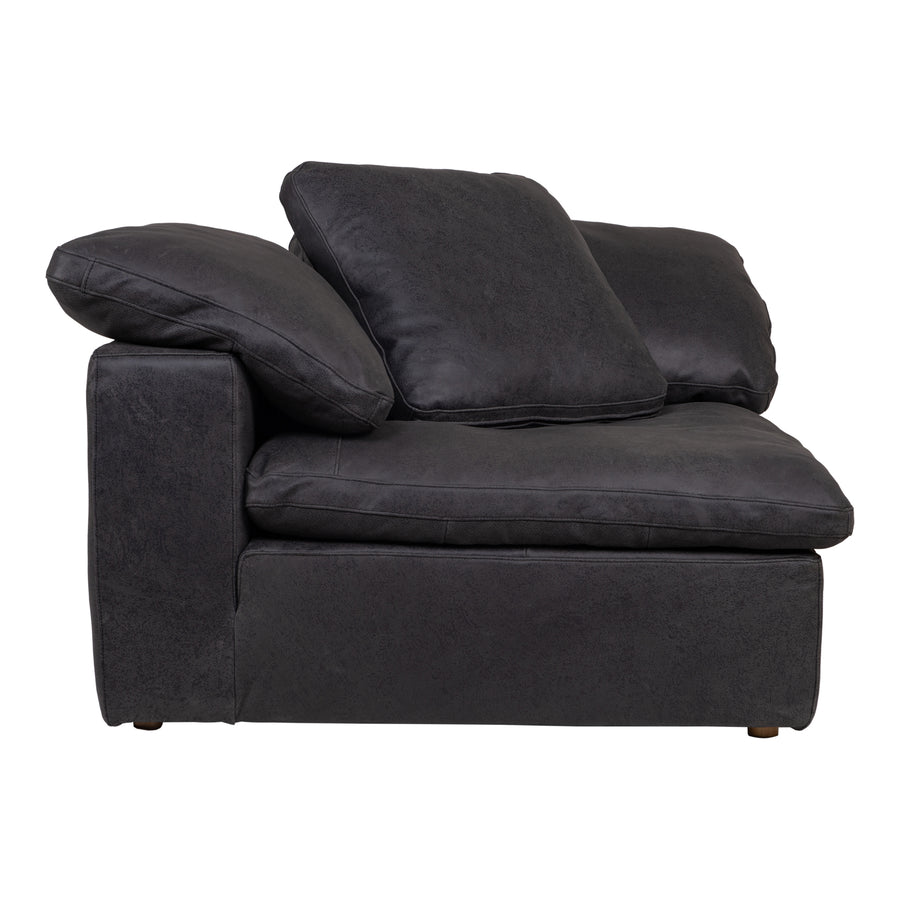 Moe's Home Clay Sectional in Black (32.5' x 44.5' x 44.5') - YJ-1004-02