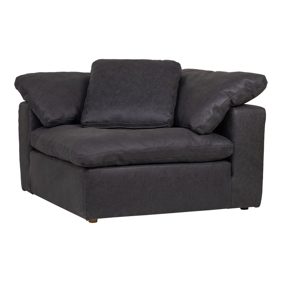 Moe's Home Clay Sectional in Black (32.5' x 44.5' x 44.5') - YJ-1004-02