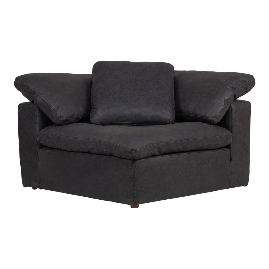 Moe's Home Clay Sectional in Black (32.5' x 44.5' x 44.5') - YJ-1004-02