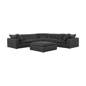 Moe's Home Clay Sectional in Black (19.5' x 44.5' x 44.5') - YJ-1006-02