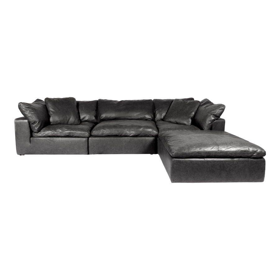 Moe's Home Clay Sectional in Black (32.5' x 133.5' x 89') - YJ-1008-02