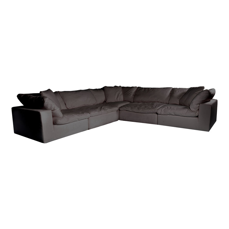 Moe's Home Clay Sectional in Light Grey (32.5' x 133.5' x 133.5') - YJ-1010-29