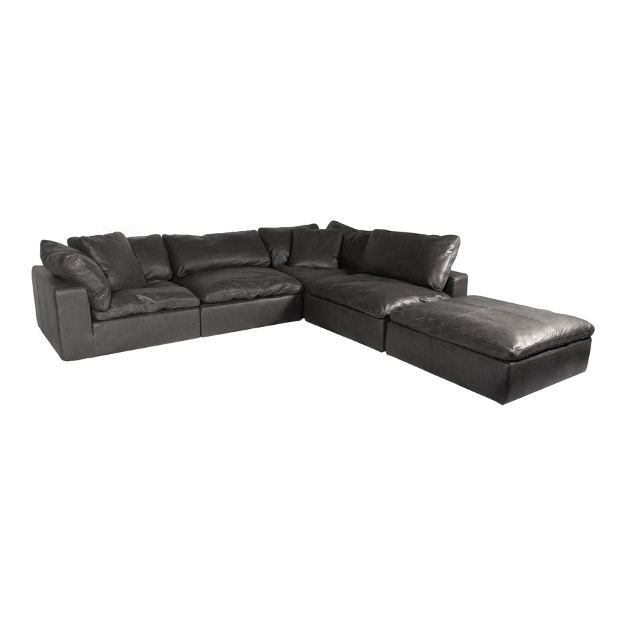 Moe's Home Clay Sectional in Black (32.5' x 133.5' x 133.5') - YJ-1011-02