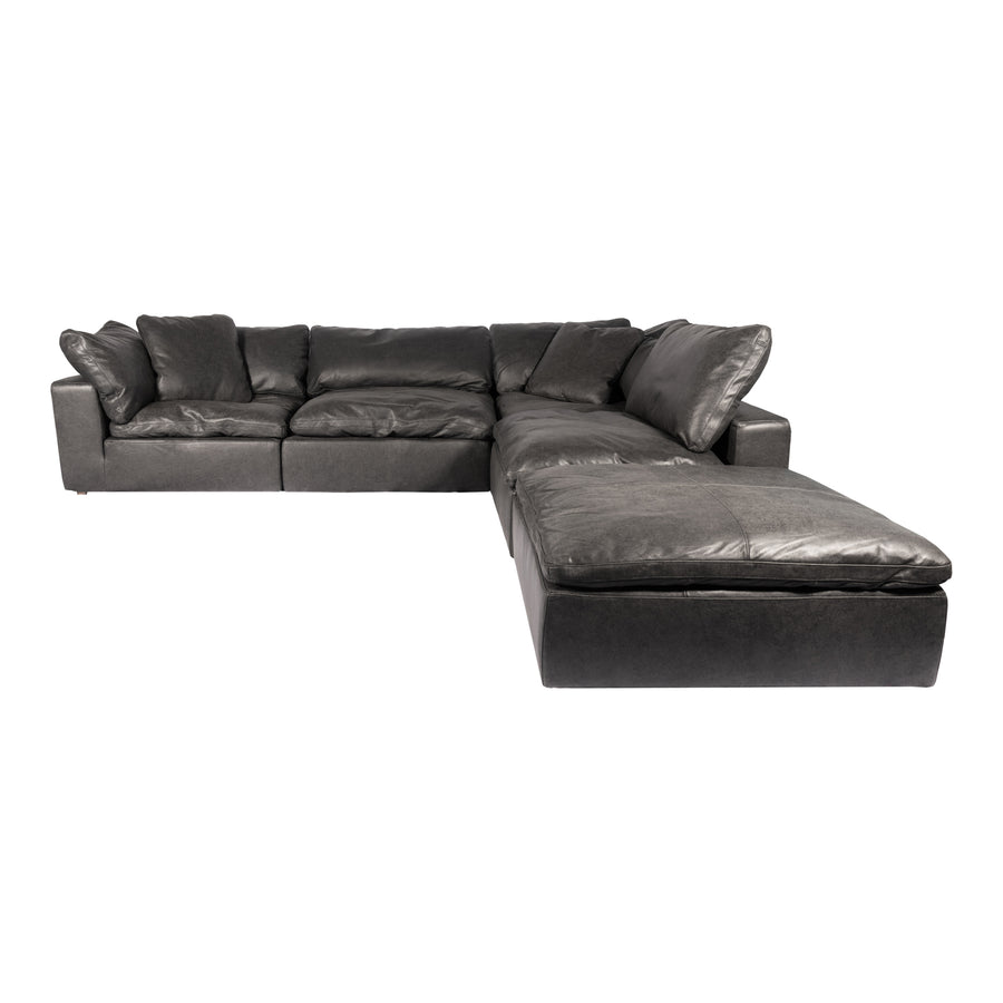 Moe's Home Clay Sectional in Black (32.5' x 133.5' x 133.5') - YJ-1011-02