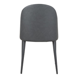 Moe's Home Burton Dining Chair in Faded Black (32.5' x 18.5' x 22.5') - YM-1002-07
