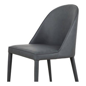 Moe's Home Burton Dining Chair in Faded Black (32.5' x 18.5' x 22.5') - YM-1002-07