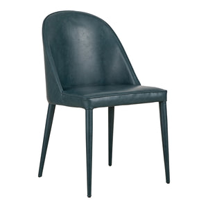 Moe's Home Burton Dining Chair in Dark Teal (32.5' x 18.5' x 22.5') - YM-1002-36