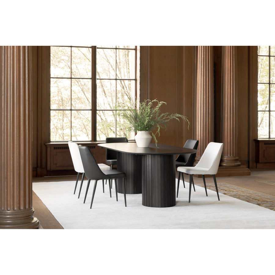 Moe's Home Lula Dining Chair in Black (31.9' x 18' x 23.4') - YM-1006-02