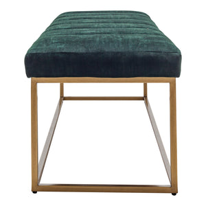 Moe's Home Katie Bench in Dark Green (19.5' x 59' x 20') - ZT-1026-27