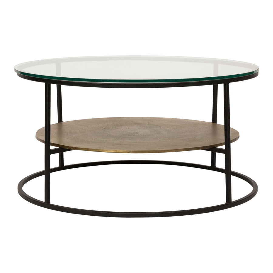 Moe's Home Callie Coffee Table in Antique Brass (17' x 35.5' x 35.5') - ZY-1022-51