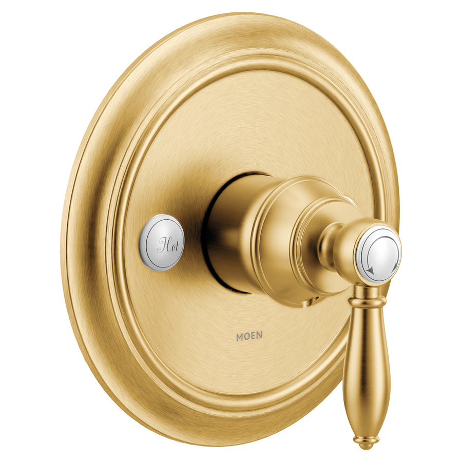 Weymouth 7.25' 1 Handle 3-Series Tub & Shower Valve Only in Brushed Gold