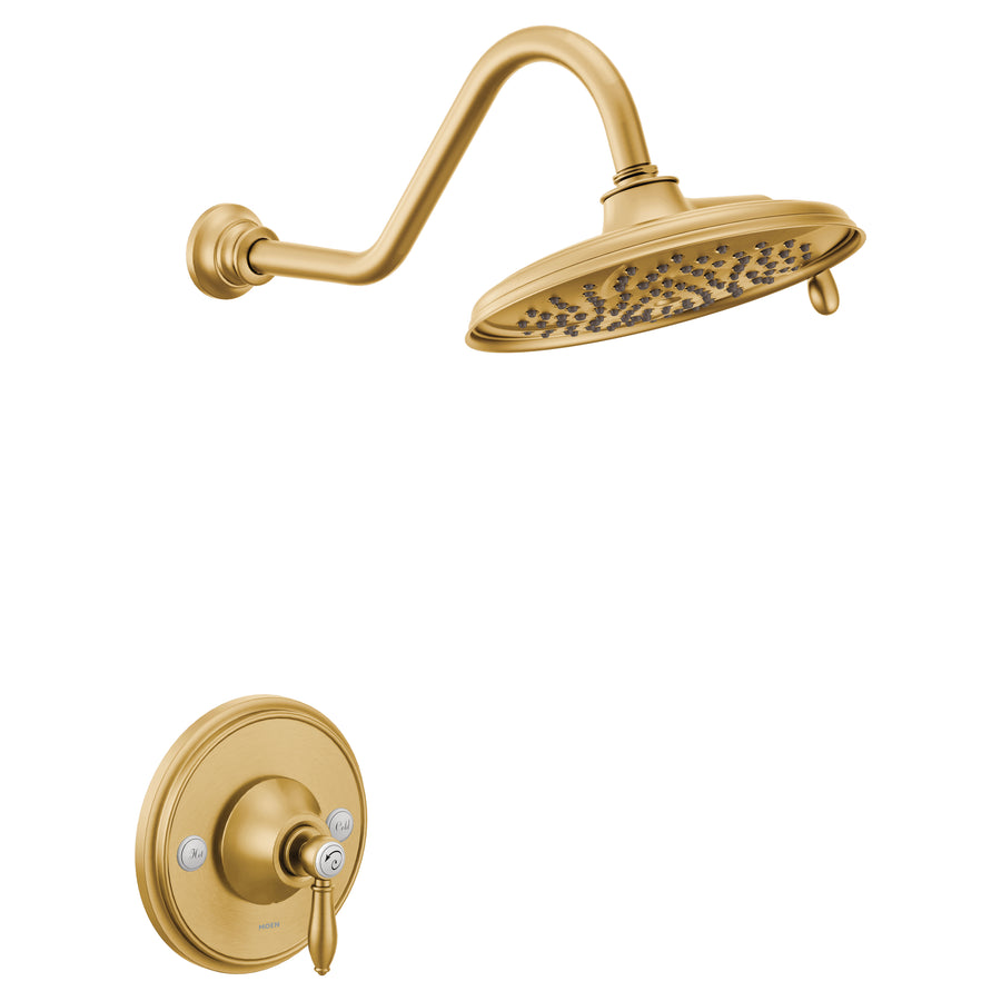 Weymouth 7' 1.75 gpm 1 Handle Eco-Performance Shower Only Faucet in Brushed Gold
