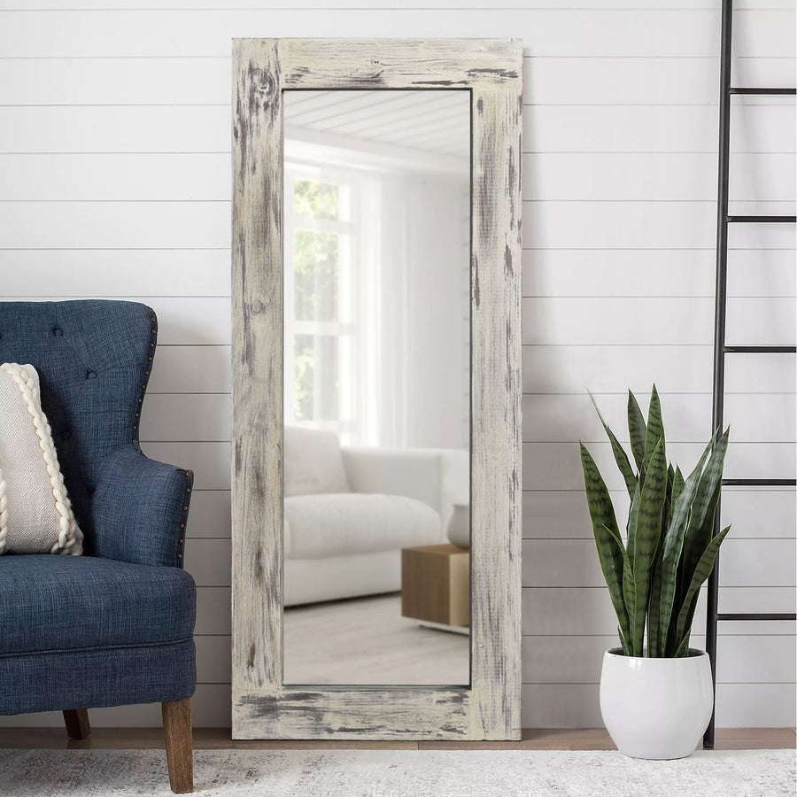 57-in H x 24-in W Wood Framed Full Length Mirror