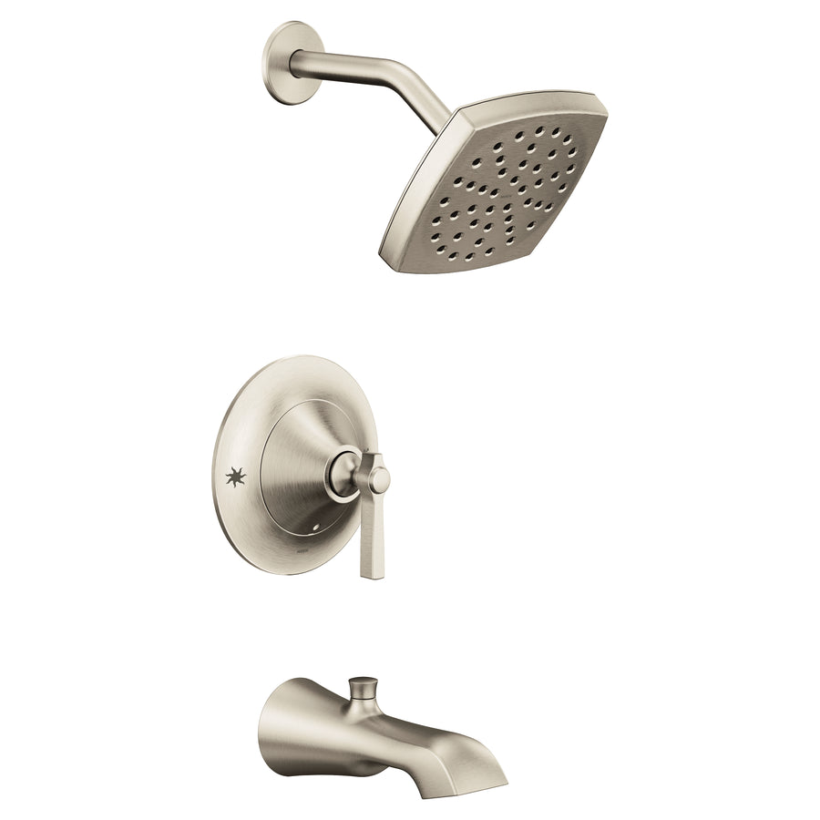 Flara 6.63' 1.75 gpm 1 Handle Posi-Temp Tub & Shower Faucet in Brushed Nickel