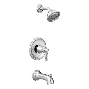 Dartmoor 6.75' 1.75 gpm 1 Handle Tub & Shower Faucet Trim in Chrome