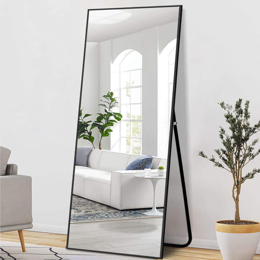 71-in H x 24-in W Metal Framed Full Length Free-standing Mirror