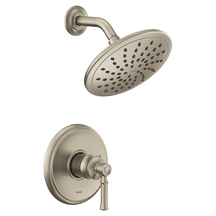Dartmoor 4' 1.75 gpm 1 Handle Full Rain Shower Shower Only Faucet in Brushed Nickel