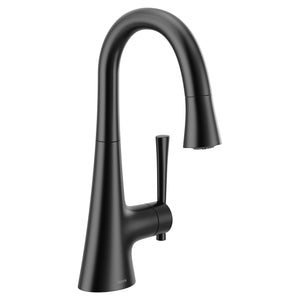 Kurv 13.31' 1.5 gpm 1 Handle One or Three Hole Bar Faucet in Matte Black